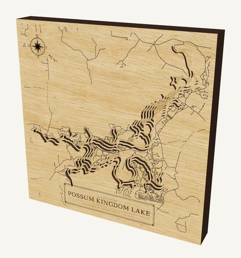 Possum Kingdom Lake wood map