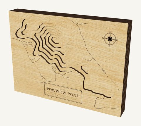 Powwow Pond wood map