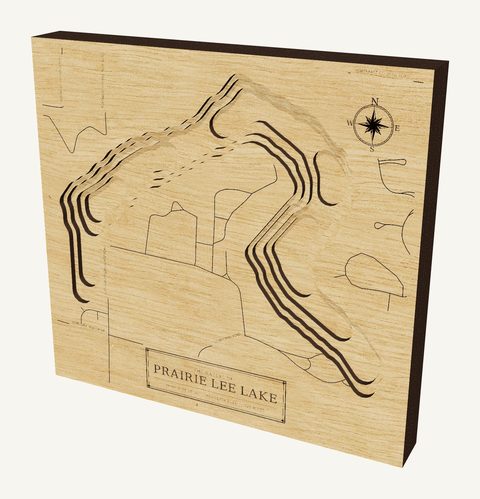 Prairie Lee Lake wood map