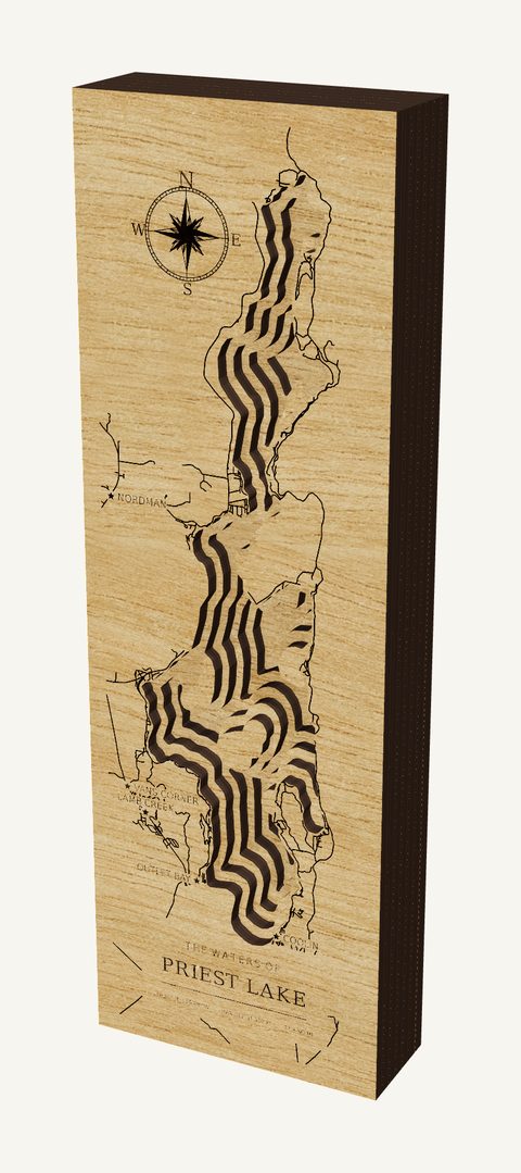 Priest Lake wood map
