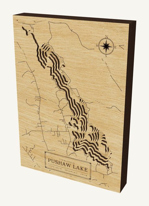 Pushaw Lake wood map
