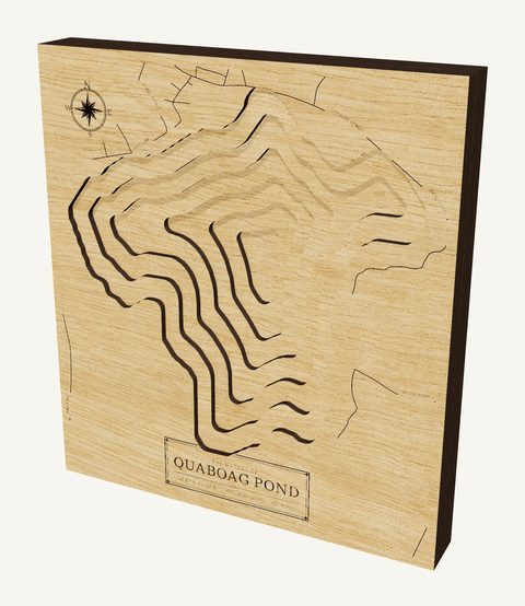 Quaboag Pond wood map
