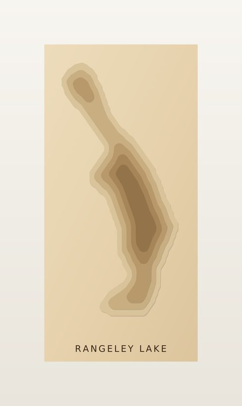 Rangeley Lake wood map