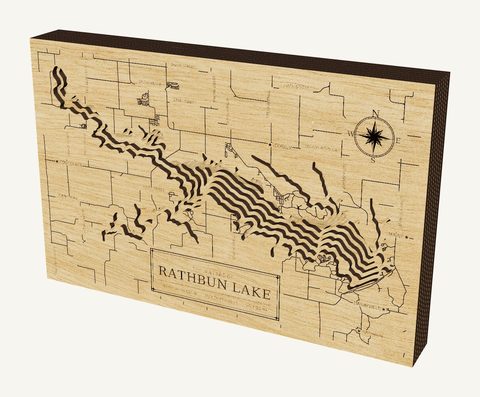 Rathbun Lake wood map