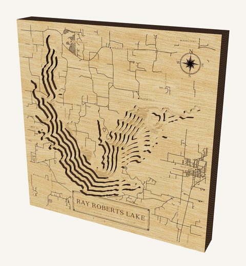 Ray Roberts Lake wood map