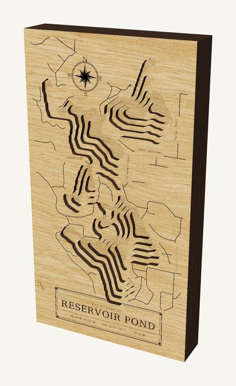 Reservoir Pond wood map