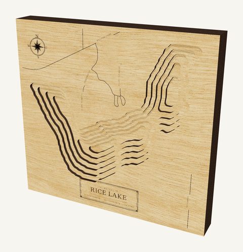 Rice Lake wood map