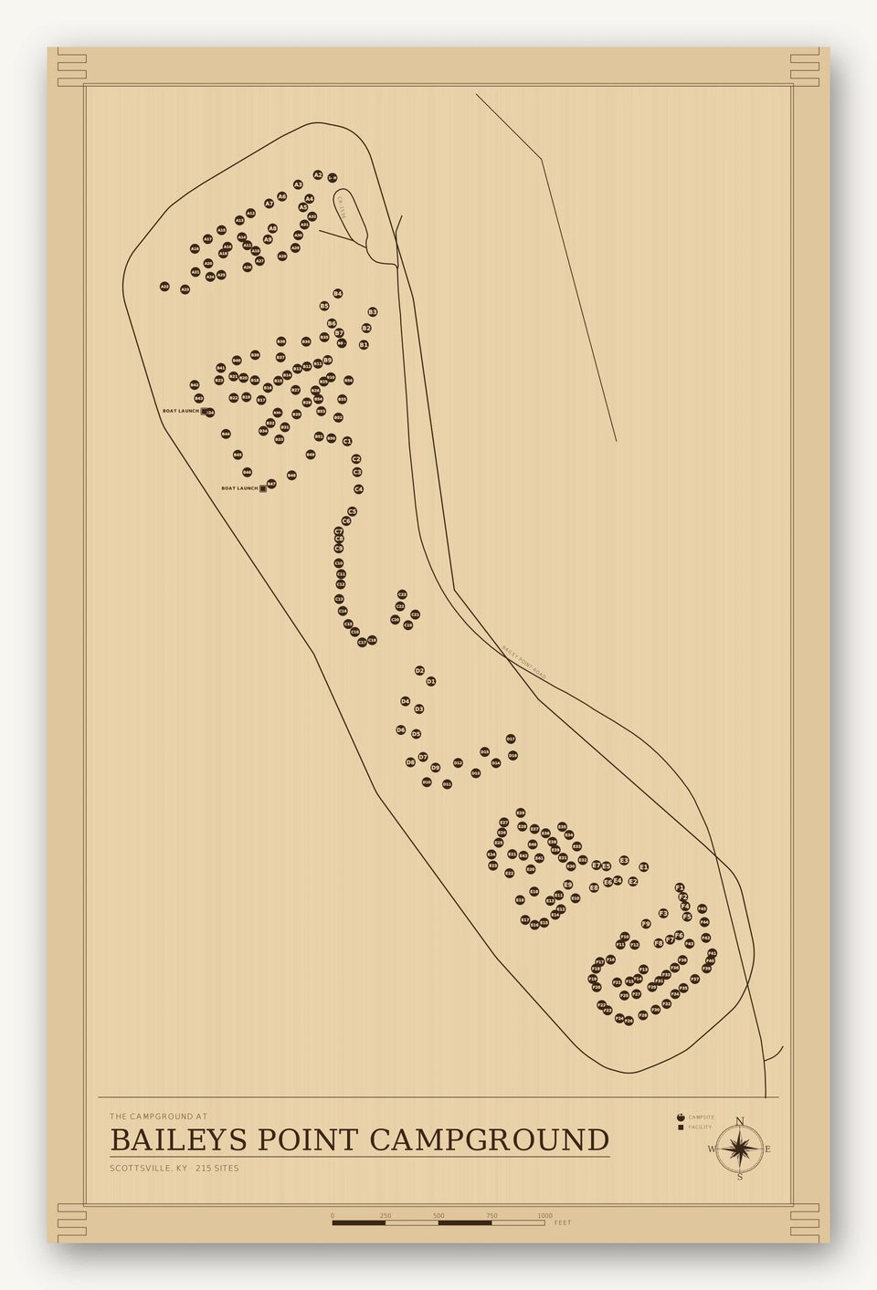 Baileys Point Campground map, card view