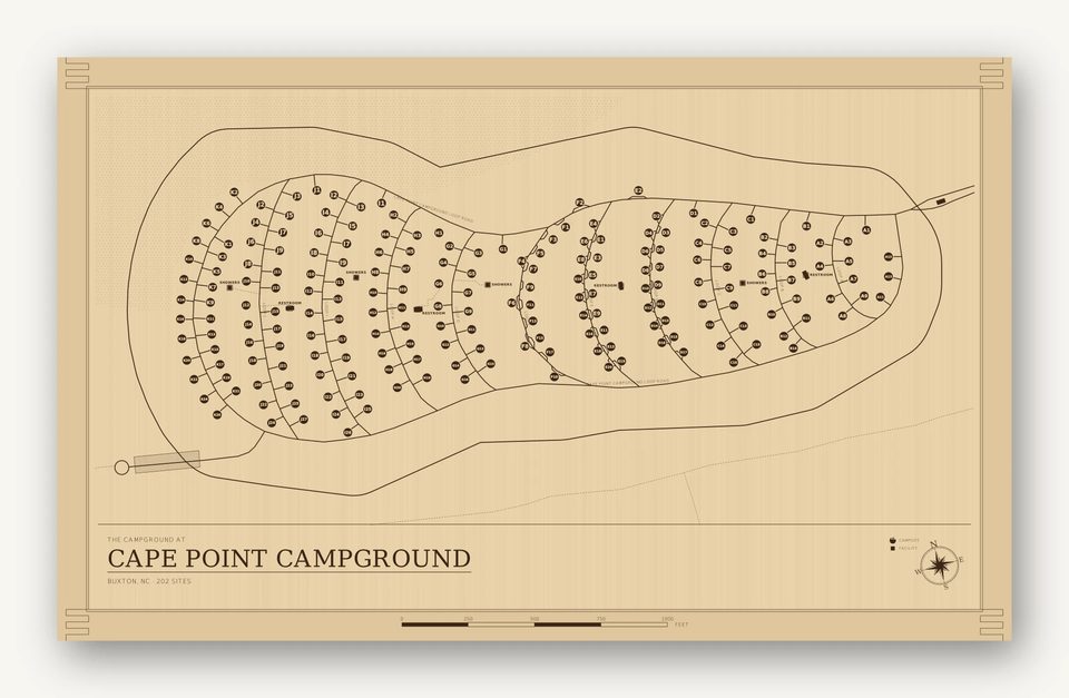 Cape Point Campground map, card view