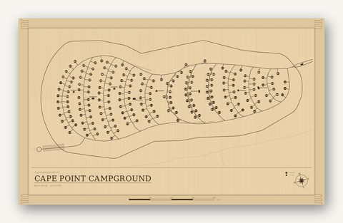Cape Point Campground map
