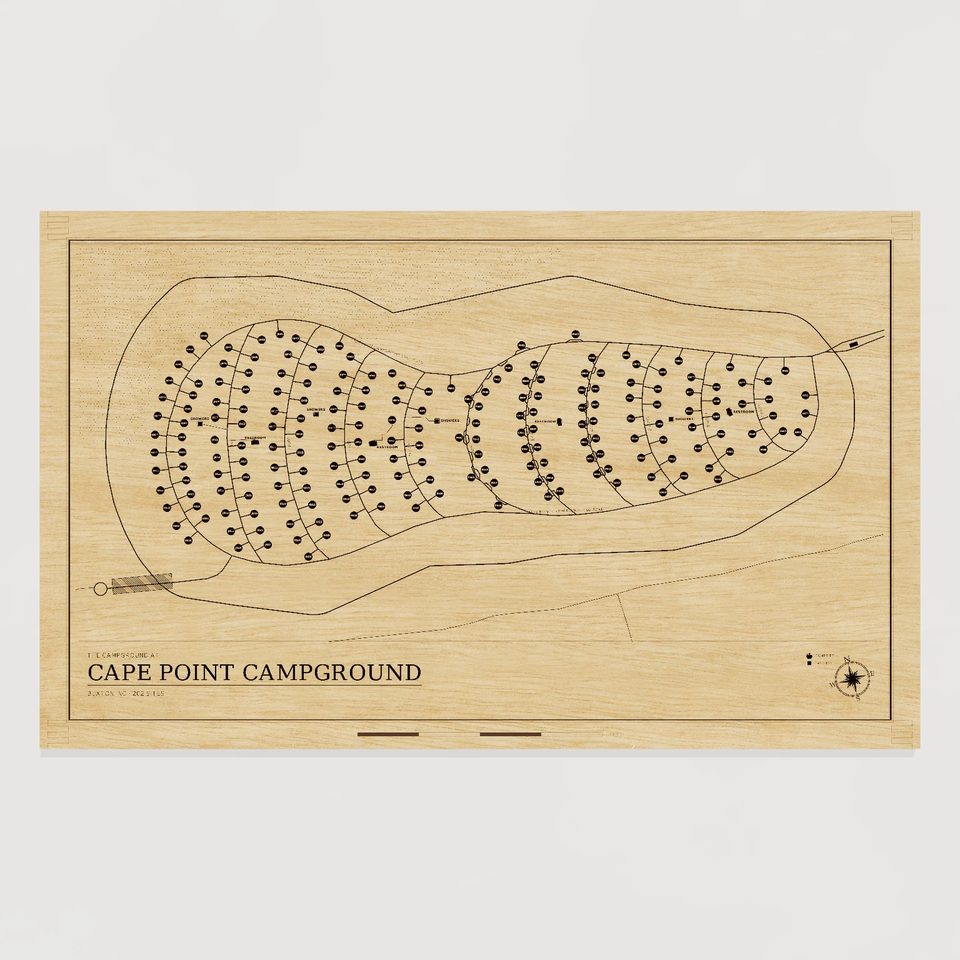 Cape Point Campground map, front view
