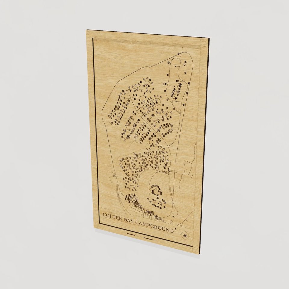 Colter Bay Campground map, hero view