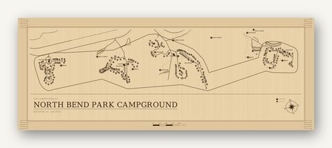North Bend Park Campground map