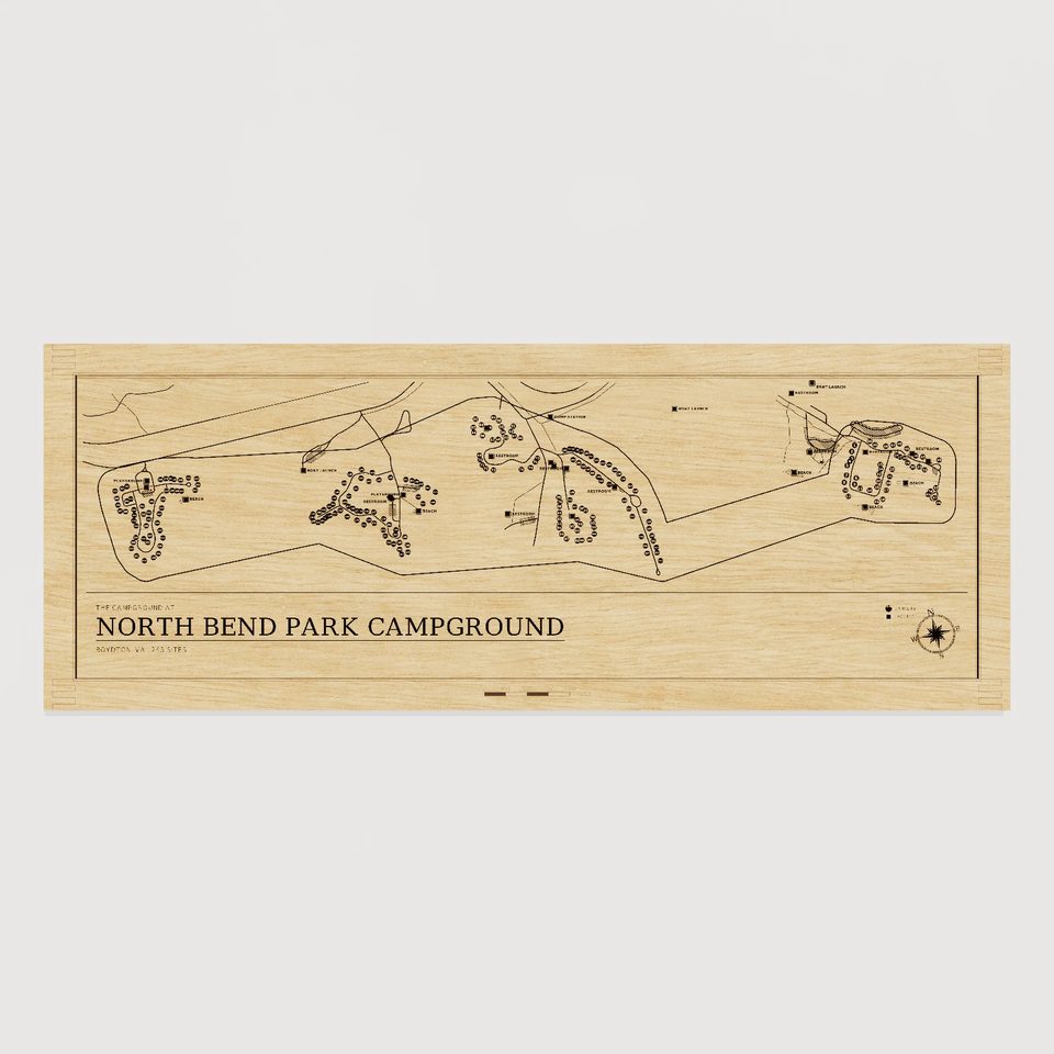 North Bend Park Campground map, front view