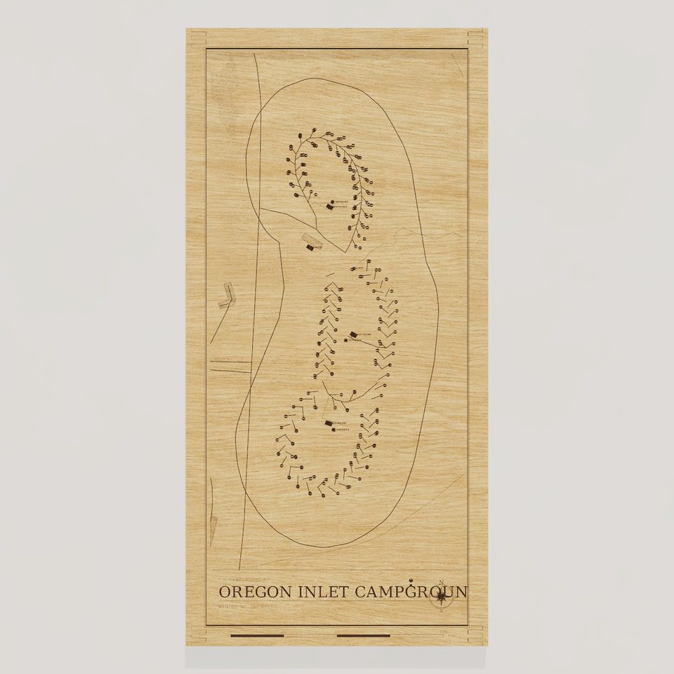 Oregon Inlet Campground map, front view