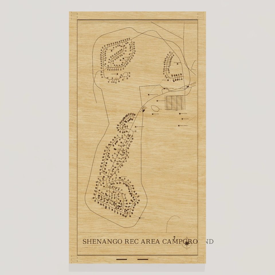 Shenango Recreation Area Campground map, front view