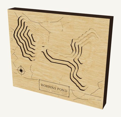 Robbins Pond wood map