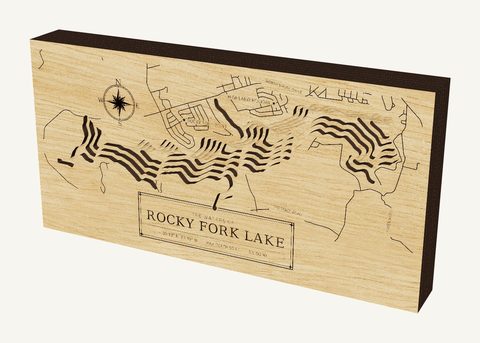 Rocky Fork Lake wood map