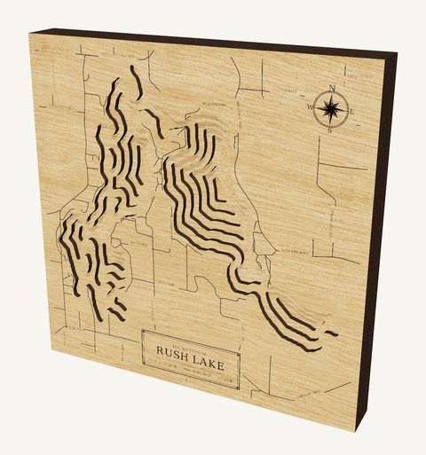 Rush Lake wood map