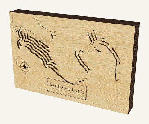 Saguaro Lake wood map