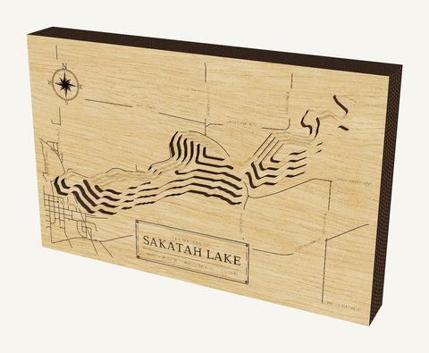 Sakatah Lake wood map