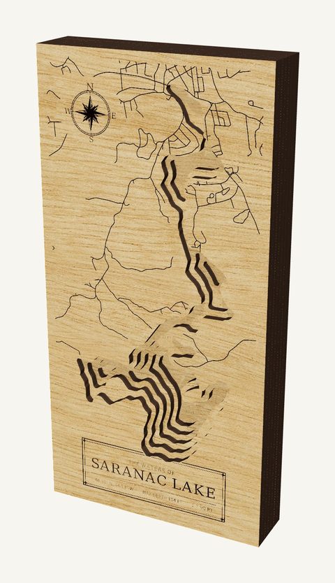 Saranac Lake wood map