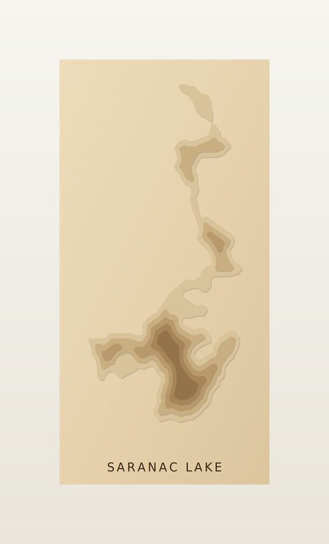Saranac Lake wood map