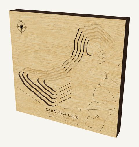 Saratoga Lake wood map