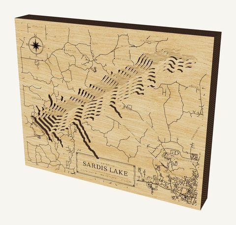 Sardis Lake wood map