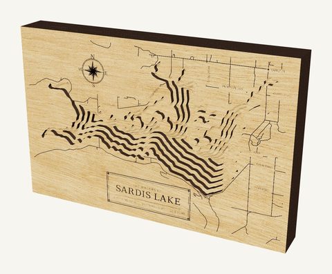 Sardis Lake wood map