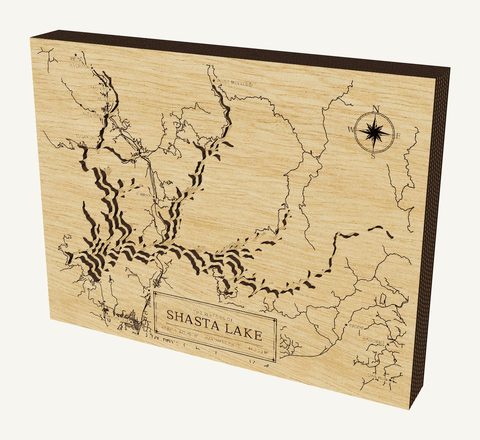 Shasta Lake wood map
