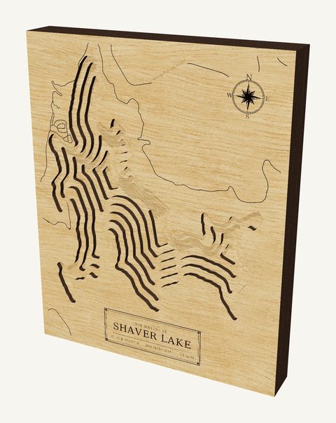 Shaver Lake wood map