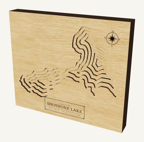 Shoshone Lake wood map