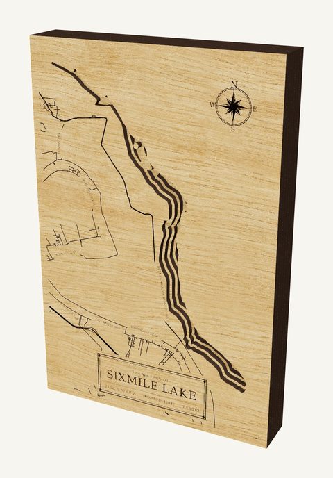 Sixmile Lake wood map