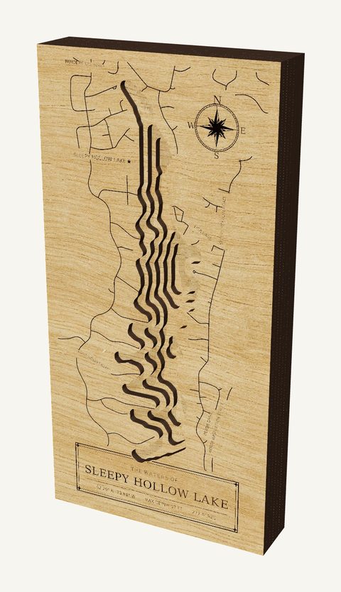 Sleepy Hollow Lake wood map