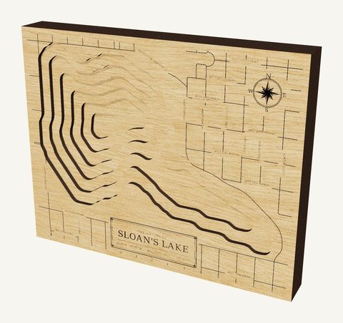 Sloan's Lake wood map