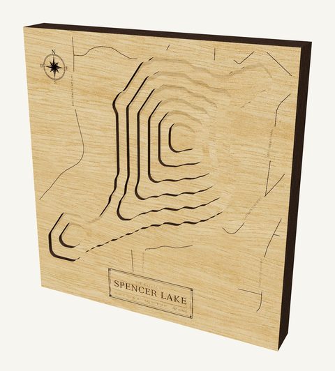 Spencer Lake wood map