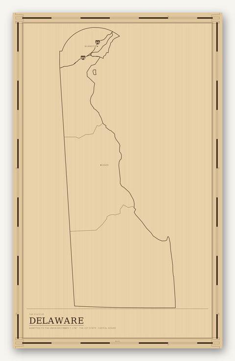Delaware map