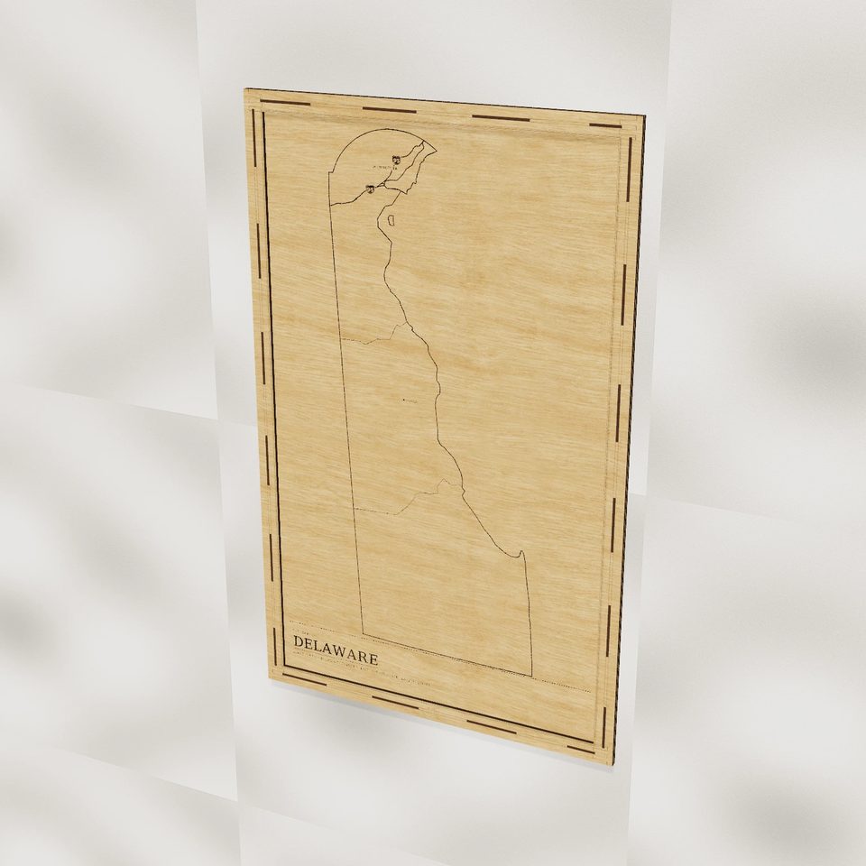 Delaware map, hero view