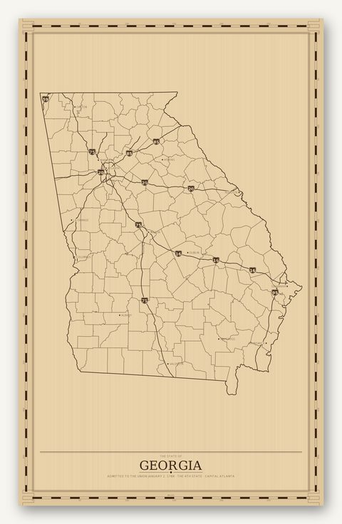 Georgia map