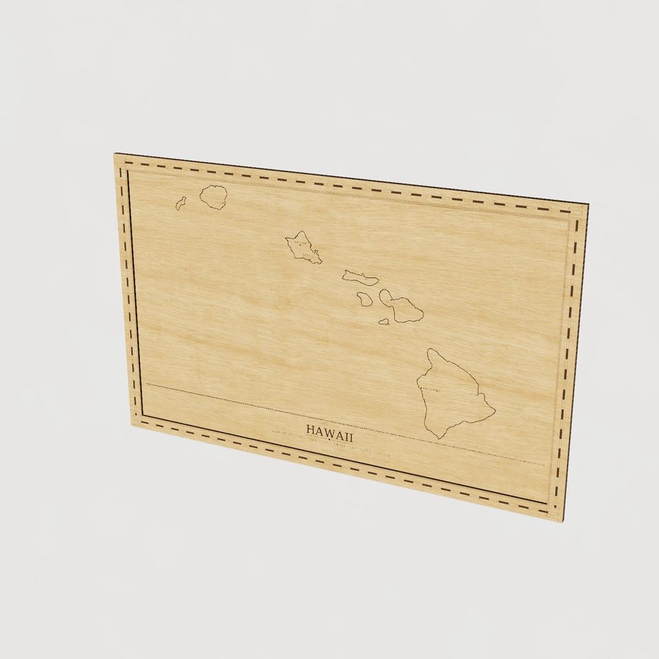 Hawaii map, hero view