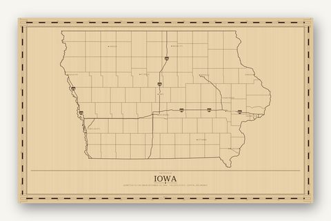 Iowa map