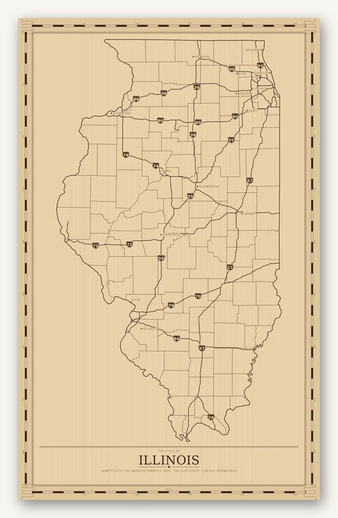 Illinois map