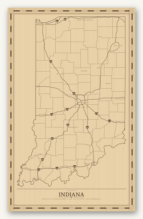 Indiana map
