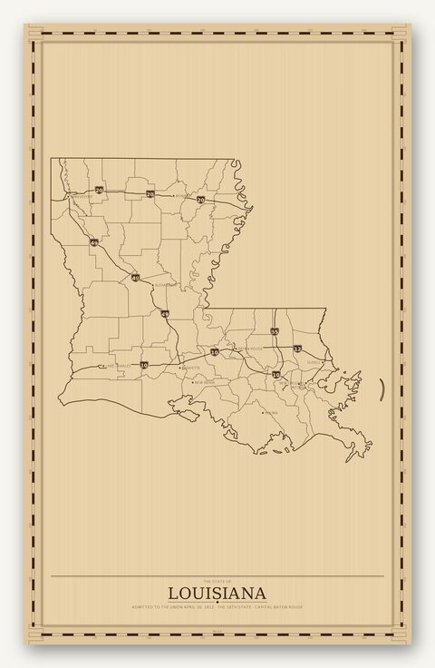 Louisiana map