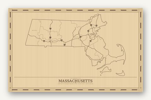 Massachusetts map