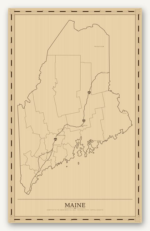 Maine map