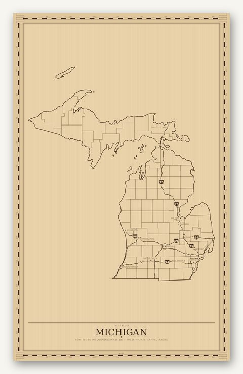 Michigan map
