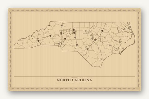North Carolina map