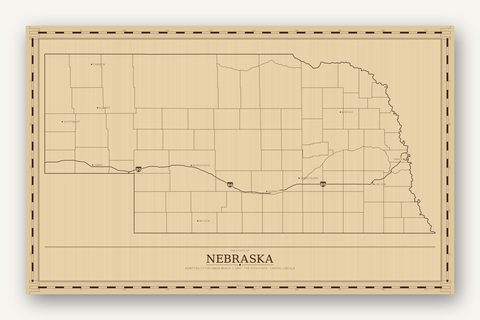 Nebraska map